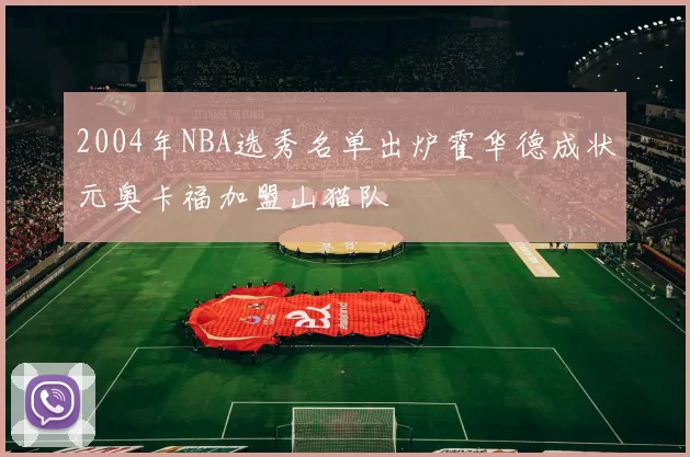 2004年NBA选秀名单出炉霍华德成状元奥卡福加盟山猫队